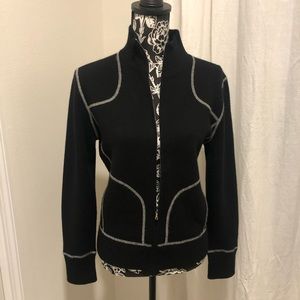 100% cashmere Neiman Marcus zip sweater